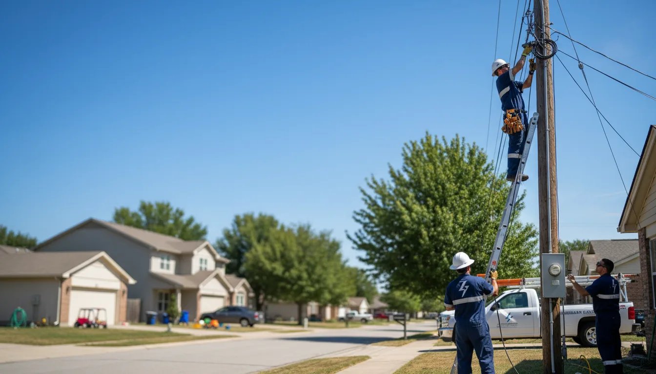 Residential electrician providing installation services in Hyattville, WY